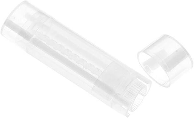 10PCS 4.5g/4.5ml Empty DIY Lip Tubes Holder Containers Vial Refillable PP Plastic Deodorant Crayon Travel Tube Pipe Bottle Lip Gloss Case DIY Lip Balm Gifts For Women Lady Girls(Transparent)