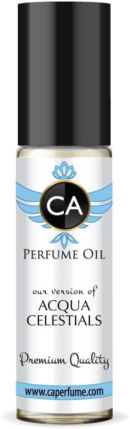 CA Perfume Impression of Acqua Celestials For Women & Men Fragrance Body Oil Roll-On 0.3 Fl Oz/10ml