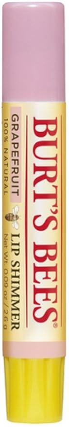 Burt's Bees Lip Shimmer, Grapefruit 0.09 oz (Pack of 2)