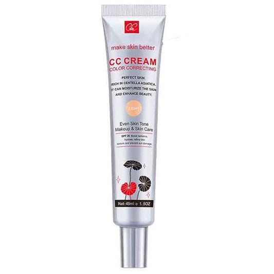 Color Correcting CC Cream with SPF 25, Coverage Lightweight Foundation, Hydrating Serum, Even Skin Tone Makeup and Skin Care, Boost Radiance, Refine Skin Texture, Avoid Sun Damage (LightLight, 1PCS)