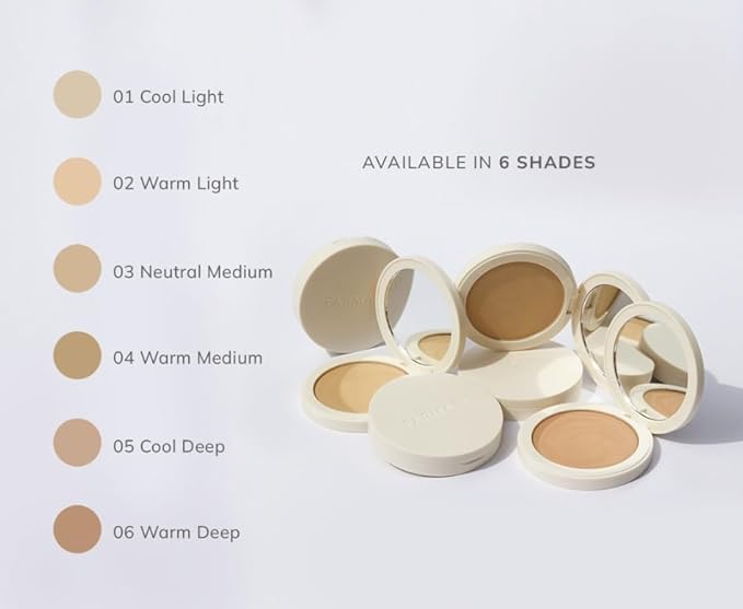 FARMASI Makeup BB All in One Powder, Lightweight, Long-Lasting Medium-Full Coverage with Flawless Finishing, will Look More Natural and Smooth Than Ever, 0.5 oz, Neutral Medium