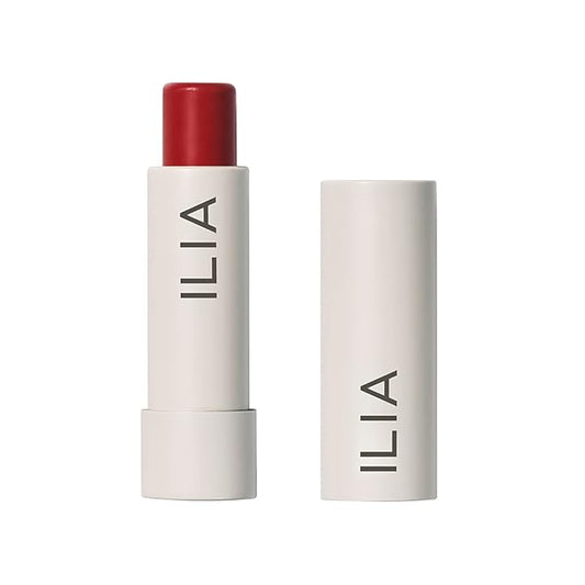 ILIA - Balmy Tint Hydrating Lip Balm | Non-Toxic, Cruelty-Free, Moisturizing + Sheer, Buildable Lip Color (Heartbeats, 0.15 oz | 4.4 g)