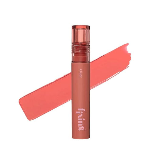 ETUDE Fixing Tint #13 Melange Rose (4g) | Long Lasting High Pigmented Liquid Lipstick | Waterproof Lightweight Matte Finish Lip Stain | Full Coverage | Korean Makeup, Kbeauty