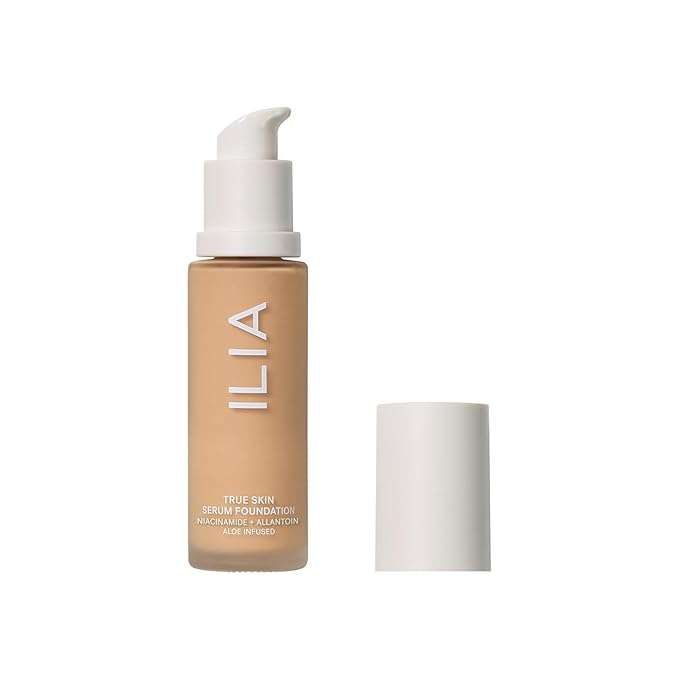 ILIA - True Skin Serum Foundation | Non-comedogenic, Cruelty-Free, Vegan, Weightless Feel, Buildable Coverage, Safe For Sensitive Skin (Salina SF5)