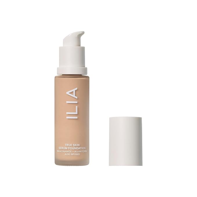 ILIA - True Skin Serum Foundation | Non-comedogenic, Cruelty-Free, Vegan, Weightless Feel, Buildable Coverage, Safe For Sensitive Skin (Texel SF3)