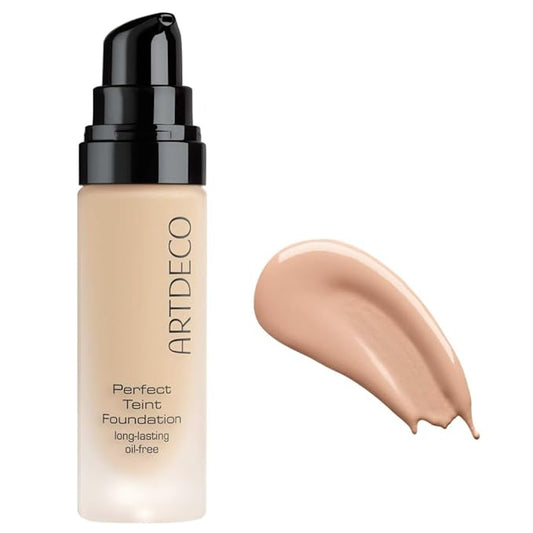ARTDECO Perfect Teint Foundation - Cool Cashew N°32 - Lightweight Liquid Formula - Medium to Full Coverage - Without Mask-Like Effect - Conceals Imperfections - Vegan Makeup - Hyaluron - 0.67 Fl Oz
