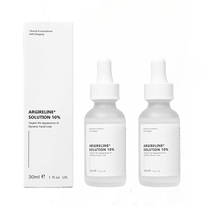 Argireline Serum For Face, Advanced Anti-Wrinkle Facial Serum For Women, Moisturizing Argireline 10% Solution For Face, Argireline Peptide.Suitable For All Skin (1, 2PC)
