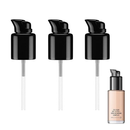3PCS Black Replacement Foundation Pump Make-Up Cosmetic Liquid Foundation Make-Up Pump for MAC and Estee Lauder Double Wear Foundation (3PCS)