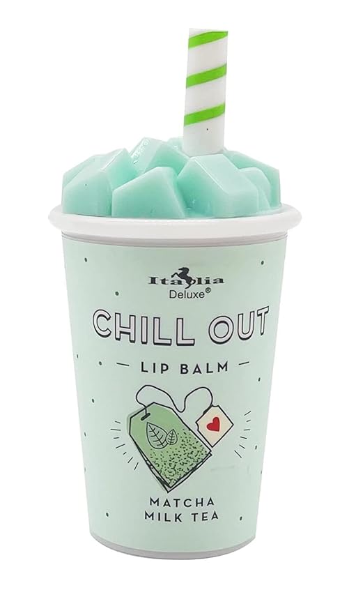 Chill Out Lip Balm 6 Piece Set - Caramel Macchiato, Pina Colada, Cotton Candy, Strawberries n' Cream, Very Berry, Matcha Milk Tea