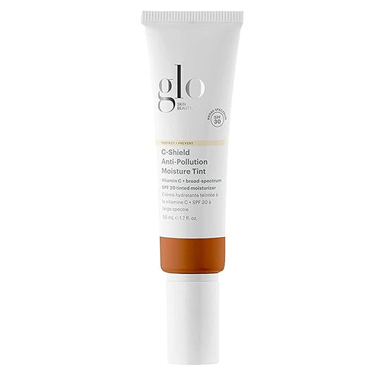 Glo Skin Beauty C-Shield Anti-Pollution Moisture Tint - Tinted Moisturizer With SPF 30 for Face, Broad Spectrum Protection & Vitamin C, 1.7 Oz (9N-Dark)