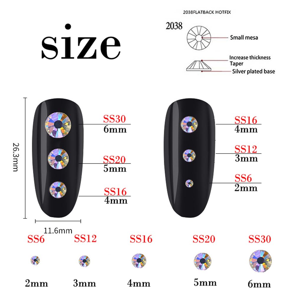 1500 Pieces SS16 4mm Flatback Rhinestones Clear Glass Round Gems Crystals for Nail Art DIY Crafts Clothes Shoes Bags （Crystal Yellow）
