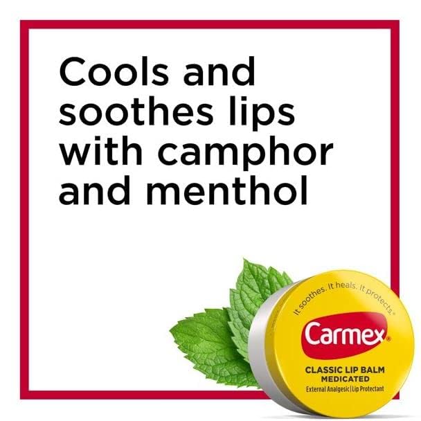 Carmex Classic Lip Balm Medicated 0.25 oz (Pack of 10)