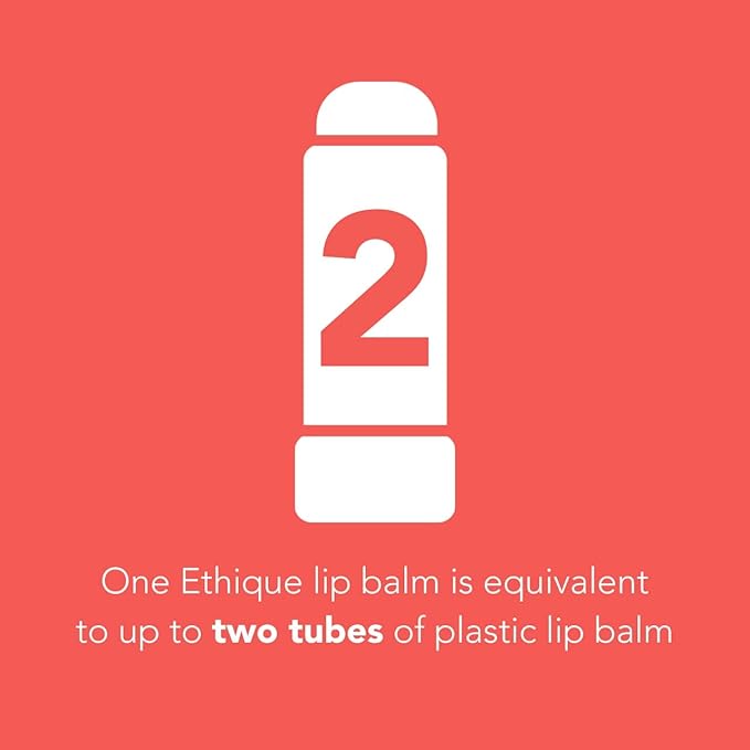 Ethique Juicy Nourishing Lip Balm - Plastic-Free, Vegan, Cruelty-Free, Eco-Friendly, 0.32 oz (Pack of 1)