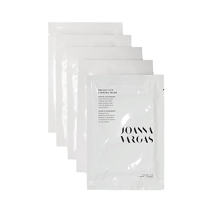 Joanna Vargas Eye Gel Mask – Hydrating Under Eye Patches with Hyaluronic Acid & Chamomile – Depuffing Eye Mask for Dark Circles, Puffiness & Fine Lines – Gel Eye Pads for Women – 5 Pairs