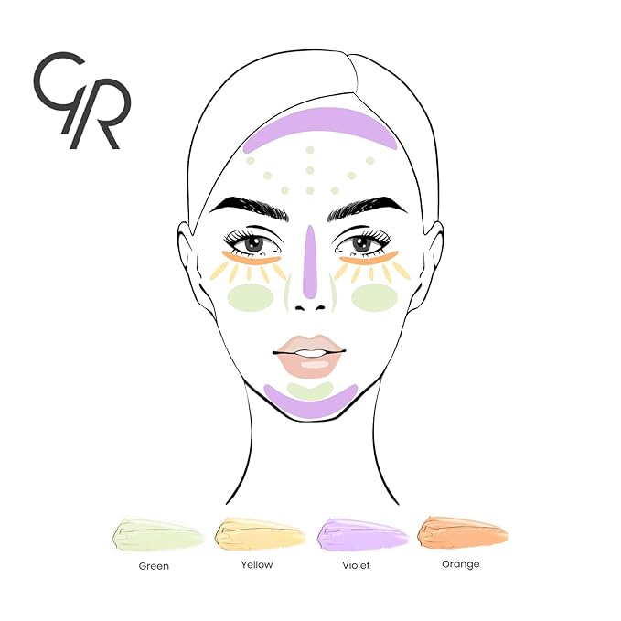 Golden Rose Makeup CC Cream Color Correcting Primer - (Violet)