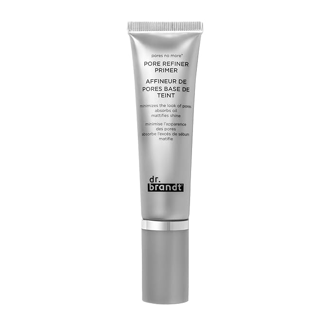 Dr. Brandt Pores No More, Pore Refiner Primer - Instantly Minimizes the Appearance of Pores, Absorbs Oil & Mattifies Shine - 1.0 fl oz