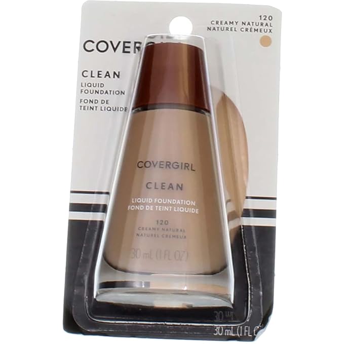 CoverGirl Clean Liquid Foundation, 120 Creamy Natural, 1 Ounce
