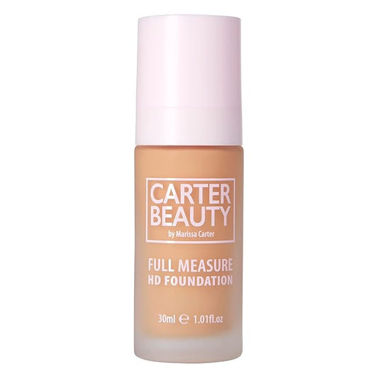 Carter Beauty By Marissa Carter Full Measure HD Foundation -Full Coverage Matte Formula - Water-Based, soft Skin Perfector - Vegan And Cruelty Free, Paraben And Sulfate Free - Caramel Chew - 1.01 OZ
