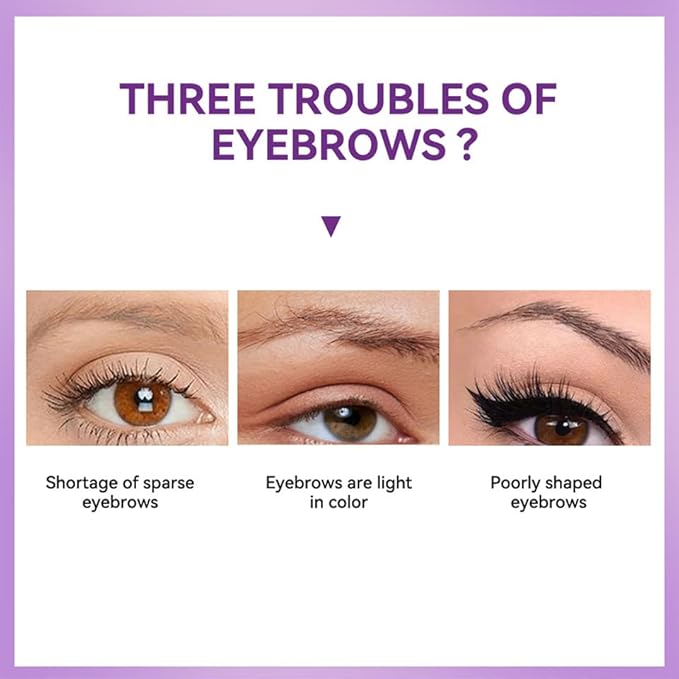 2Pcs Peel Off Eyebrow Tint Gel - Waterproof & Sweatproof All-Day Wear, Transfer-Resistant Tattoo Effect, All Skin Types + Mother’s Day Gift Set, 02#Brown