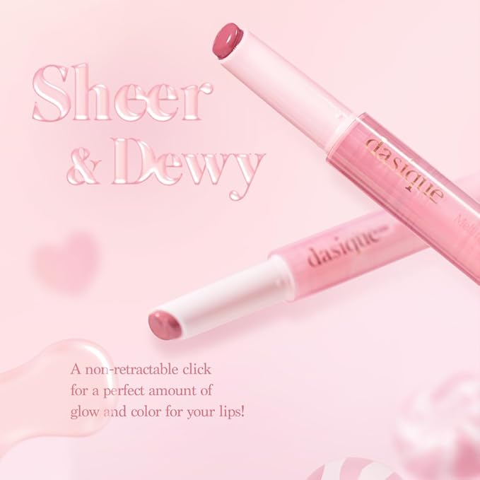 Dasique Melting Candy Balm (#05 Sugar Plum) | Glossy Balm | Moisturizing | For dry Lips | Vegan