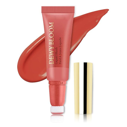 Blush Beauty Wand,Matte Face Blush Contour Wand with Cushion Applicator,Smooth Creamy Liquid Blush Wand,Blendable Blush Rouge Stick for Cheek,Cruelty-free,105 Ardour,Brownish Red