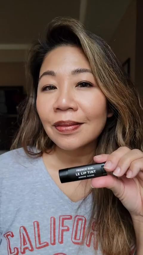 French Girl Le Lip Tint - Moisturizing & Hydrating Lip Balm for Sheer, Buildable Coverage & Shine, Clean Formula, Organic Ingredients, Vegan & Cruelty-Free