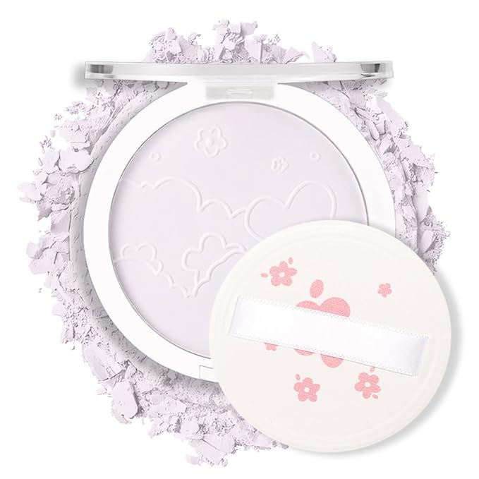 Face Oil Control Pressed Setting Powder-Clarifying Finishing Powder,Waterproof Long Lasting Translucent Powder Setting Powder Makeup,Blurs Fine Lines&Imperfections,Suitable for All-Day Use