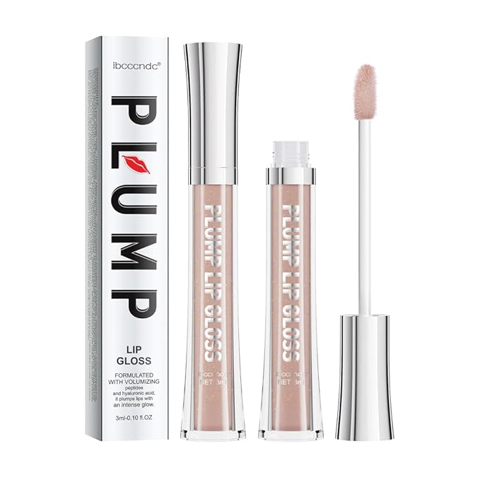 ibcccndc Lip Plumper Plumping Lip Gloss Hydrating Nourishing Lip Oil Red Liquid Lipstick Lip Care Products Mineral Oil Clear Lipgloss (2)