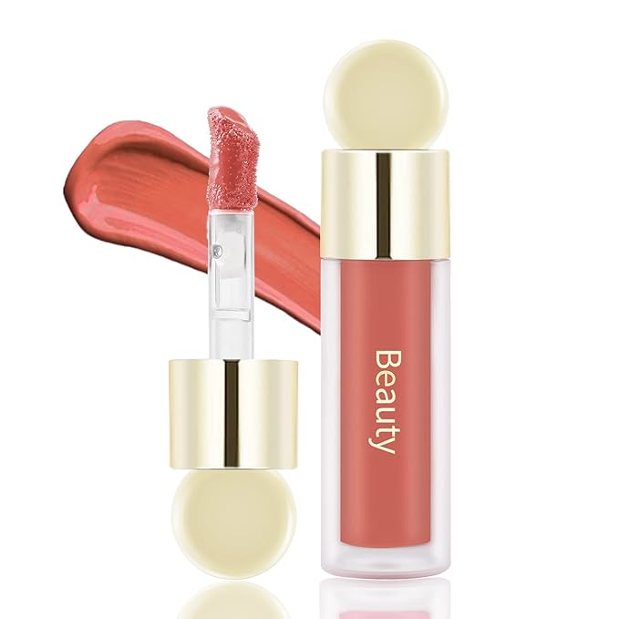 Boobeen Liquid Blush Velvet Cream Blush Makeup Matte Soft Gel Face Blush Makeup for Cheeks, Lightweight Blendable Liquid Blush Stick, Long-lasting Smooth Natural Blush Color