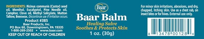 Baar Balm, 1 Oz