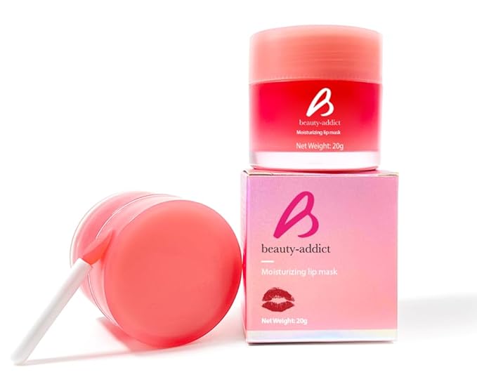 BEAUTY ADDICT Collagen Lip Mask - Strawberry Pout Lip Shine