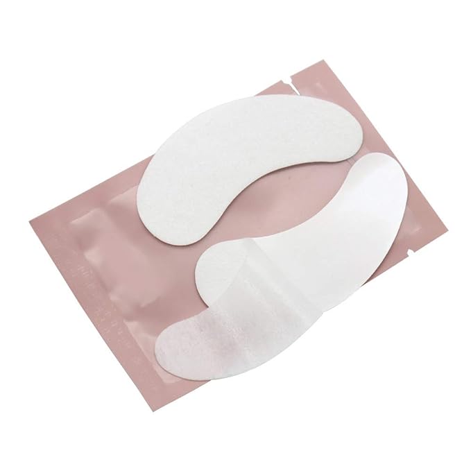 100 Pairs Set, Under Eye Pads for Eyelash Extensions Lint Free Eye Gel Patches Premium Collagen Lash Pad Eye Mask Makeup Tools, Pink
