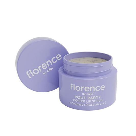 florence by mills Pout Party Coffee Lip Scrub, 0.52 oz/ 15g