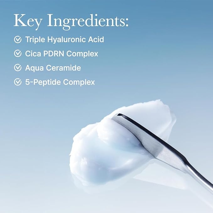 Deep Water Surge Soothing Cream, 2.70 fl oz, with Hyaluronic Acid, Cica PDRN and Ceramide