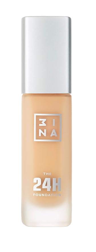 3INA The 24H Foundation 624-24H Long-Wearing Formula - Medium To High Buildable Coverage - Smooth Matte Finish - Expanded Shade Selection - Waterproof, Cruelty Free, Vegan Makeup - 1.01 Oz