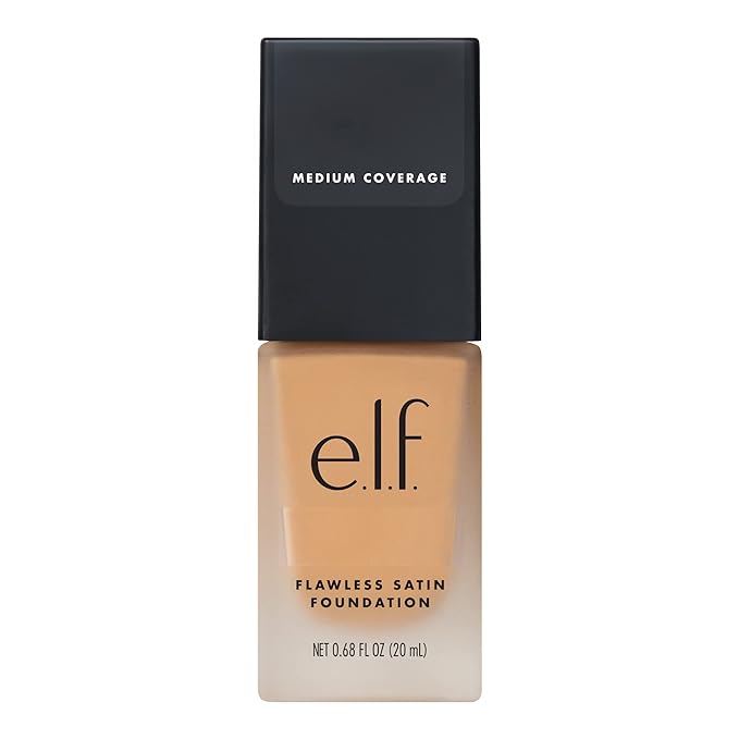 e.l.f. Flawless Finish Foundation | Lightweight, Medium Coverage & Semi-Matte | Nude | 0.68 Fl Oz (20mL) (Packaging may vary)