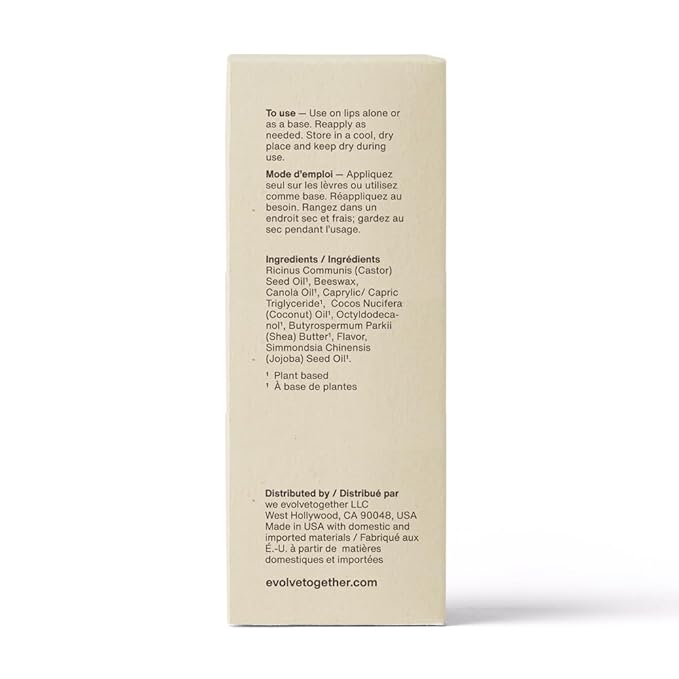 evolvetogether Lip Balm for Women & Men | Plant-Powered Hydration with Calming Lavender | Multi-Use Stick for Lips, Cuticles, Cheeks | Cruelty-Free, Paraben-Free | Made in USA (Provence, 1 Oz)