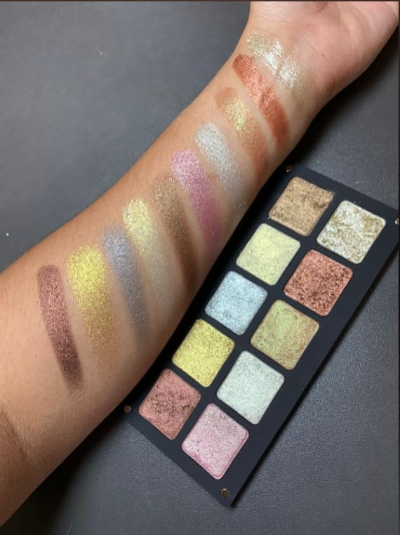 Chromatic Eyeshadow Palette | 10 Vibrant Shades for Unlimited Creativity. (Metalic)