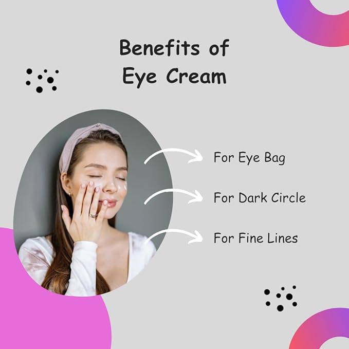 Eye Cream Peptide Snail Mucin Filtrates! NIACINAMIDE- Moisturizer, Brightening, Reduce Dark Circles & Wrinkles, Fine Lines, Sign of Aging. Made in Korea Skincare!