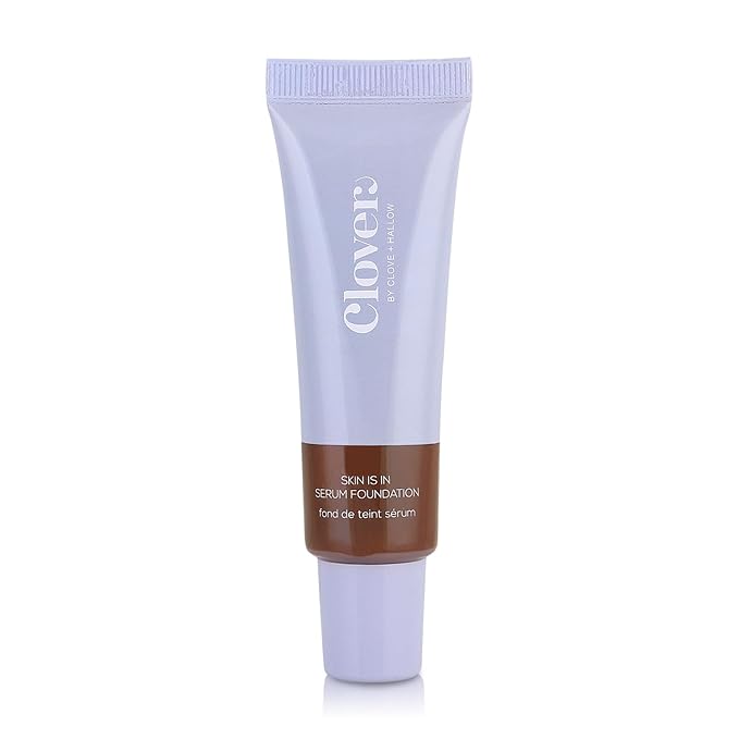 Clover Skin Is In Serum Foundation | Hydrating Face Serum, Lightweight Foundation, Cruelty-Free & Vegan | With Squalane And Sunflower Seed Wax | 30 ml - Shade 13 (Deep)