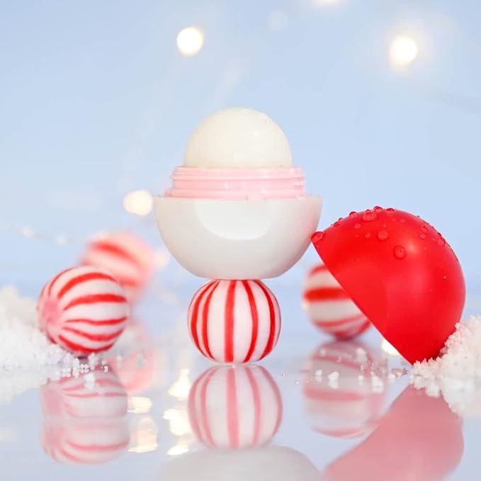 Eos Limited Edition Holiday Lip Balm, Candy Cane Swirl, Christmas Gifts & Stocking Stuffers, Lip Care Products, 0.25 oz