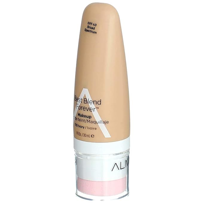 Almay Best Blend Forever Foundation, Ivory, 1 fl. oz., SPF 40 Broad Spectrum