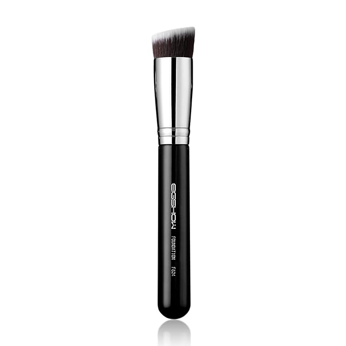 Flat Top Kabuki Foundation Brush, EIGSHOW Premium Makeup Brush for Liquid, Cream, and Powder - Blending, Buffing, Stippling, Flawless Application (F624)