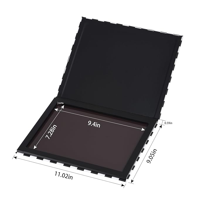 Extra Large Magnetic Palette Checkered Black Empty Makeup Palette for Eyeshadow Lipstick Blush Powder