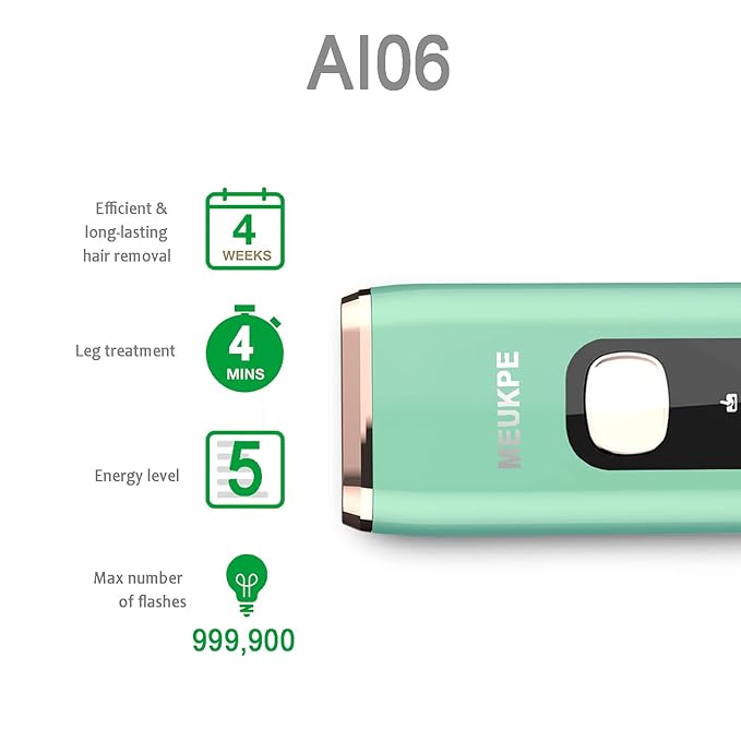 IPL Laser Hair Removal Device for Women Men at Home, Upgraded to 999,900 Flashes Permanent for Facial Legs Arms Bikini Line Whole Body Treatment