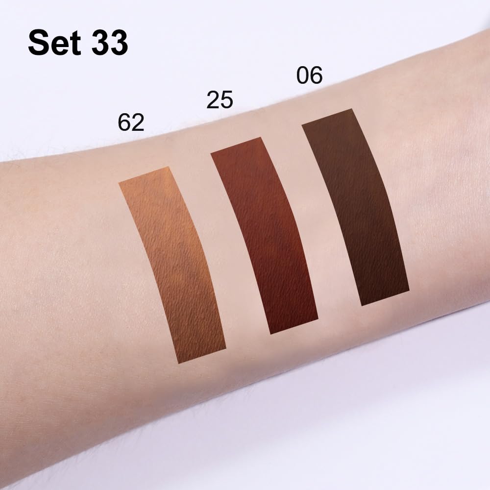 evpct 3Pcs Chocolate Nude Brown True Nude Matte Lip Liner & Liquid Lipstick Stain Makeup Set for Women, Lip Liner Stain Long Lasting Waterproof Smudge Proof, Cruelty Free Lip Makeup 24 hours originale