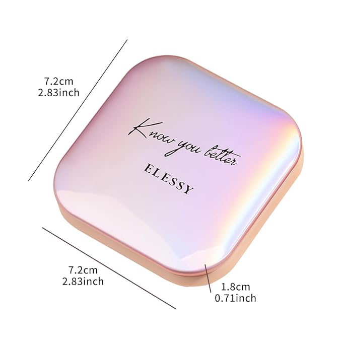 ELESSY Highlighter Makeup Palette Long Lasting Face Highlighter Powder Shimmer Highlight Palette Suit All Skin Tones-RAINBOW GLOW