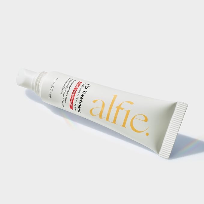 Alfie Hyaluronic Acid Lip Booster -Watermelon Flavor -15ml/0.5 Fl. Oz -Peptide Lip Treatment -Lip Plumper & Filler -Lip Serum & Moisturizer -Lip Volume Hydrating Treatment -Vegan Friendly, Non-Toxic