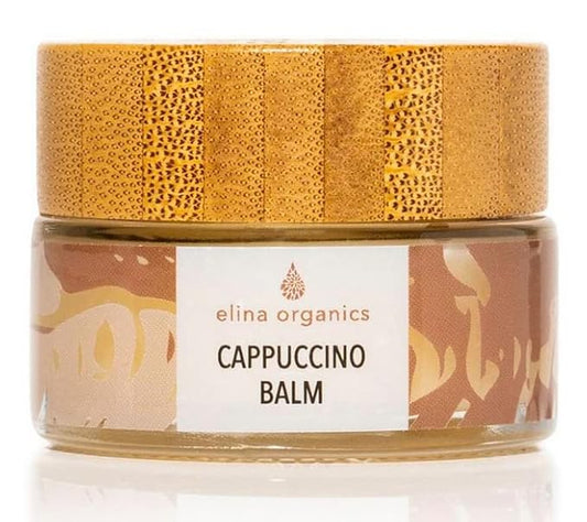 Cappuccino Balm, 1oz, lip mask, lip butter, chapstick, hydrate lips, chapped lips, dry lips, lip healing, Coffee Bean Extract, Shea Butter, Aloe Vera Oil, Vitamin E, organic skincare, all natural product