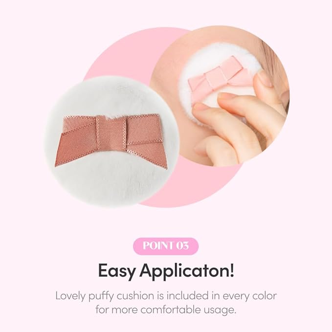 ETUDE Lovely Cookie Blusher #OR201 Apricot Peach Mousse 4g | Glowing & Natural Powder Blush with Long-Lasting Sebum Control | Easy Application | Puffy Cushion for a Lovely Makeup Look